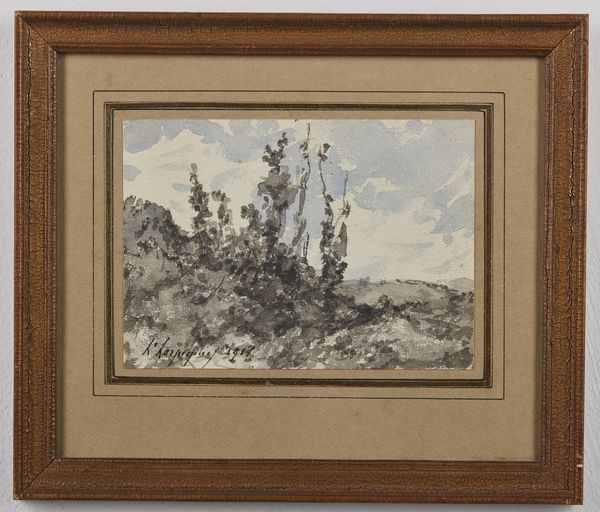 HARPIGNIES HENRI JOSEPH (1819 - 1916) : Paesaggio a Saint-Priv  - Asta Asta 367 | ARTE ANTICA E DEL XIX SECOLO Virtuale - Associazione Nazionale - Case d'Asta italiane