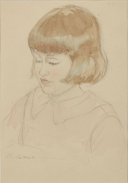 CAMOIN CHARLES (1879 - 1965) : Ritratto di fanciulla  - Asta Asta 367 | ARTE ANTICA E DEL XIX SECOLO Virtuale - Associazione Nazionale - Case d'Asta italiane
