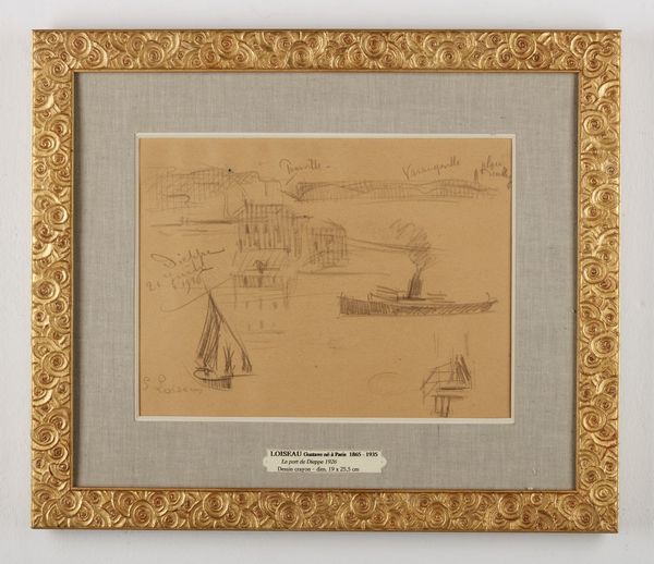 LOISEAU GUSTAVE (1865 - 1935) : Il porto di Dieppe  - Asta Asta 367 | ARTE ANTICA E DEL XIX SECOLO Virtuale - Associazione Nazionale - Case d'Asta italiane