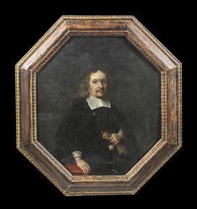 NETSCHER THEODORUS (1661 - 1732) : Coppia di dipinti raffiguranti ritratto di gentiluomo e ritratto di gentildonna  - Asta Asta 367 | ARTE ANTICA E DEL XIX SECOLO Virtuale - Associazione Nazionale - Case d'Asta italiane