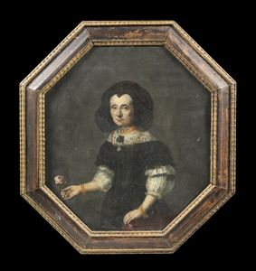NETSCHER THEODORUS (1661 - 1732) : Coppia di dipinti raffiguranti ritratto di gentiluomo e ritratto di gentildonna  - Asta Asta 367 | ARTE ANTICA E DEL XIX SECOLO Virtuale - Associazione Nazionale - Case d'Asta italiane