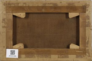 FERGOLA SALVATORE  (1799 - 1874) : Paesaggio con contadini e mare sullo sfondo  - Asta Asta 367 | ARTE ANTICA E DEL XIX SECOLO Virtuale - Associazione Nazionale - Case d'Asta italiane