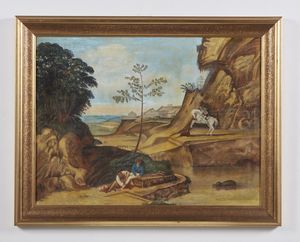 ARTISTA DEL XX SECOLO : San Giorgio  - Asta Asta 367 | ARTE ANTICA E DEL XIX SECOLO Virtuale - Associazione Nazionale - Case d'Asta italiane