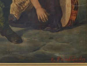 ARTISTA DEL XIX SECOLO : Suonatore di violino  - Asta Asta 367 | ARTE ANTICA E DEL XIX SECOLO Virtuale - Associazione Nazionale - Case d'Asta italiane