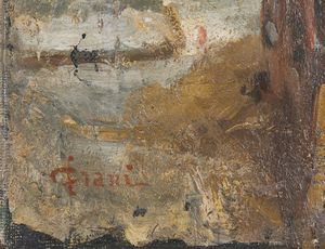 CIANI CESARE (1854 - 1921) : Scorcio di paese  - Asta Asta 367 | ARTE ANTICA E DEL XIX SECOLO Virtuale - Associazione Nazionale - Case d'Asta italiane