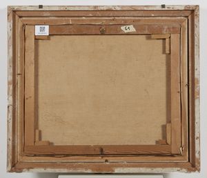 ARTISTA DEL XIX SECOLO : Marina con barche e personaggi  - Asta Asta 367 | ARTE ANTICA E DEL XIX SECOLO Virtuale - Associazione Nazionale - Case d'Asta italiane