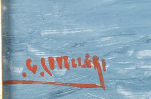 CAVALLERI GIOVANNI (1858 - 1934) : Gruppo di tre opere raffigurati marine con barche  - Asta Asta 367 | ARTE ANTICA E DEL XIX SECOLO Virtuale - Associazione Nazionale - Case d'Asta italiane