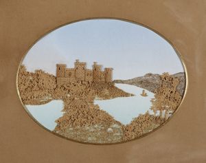 ARTISTA DEL XIX SECOLO : Coppia di fregi in sughero con paesaggi dipinti in policromia  - Asta Asta 367 | ARTE ANTICA E DEL XIX SECOLO Virtuale - Associazione Nazionale - Case d'Asta italiane