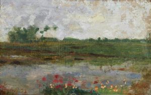 LANDI ANGELO (1879 - 1944) - Paesaggio