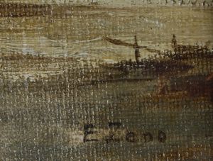 BONIVENTO EUGENIO  (1880 - 1956) : Paesaggio veneziano  - Asta Asta 367 | ARTE ANTICA E DEL XIX SECOLO Virtuale - Associazione Nazionale - Case d'Asta italiane