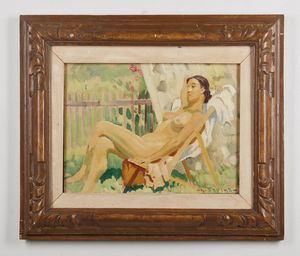 FARINA GUIDO (1896 - 1957) : Nudo femminile  - Asta Asta 367 | ARTE ANTICA E DEL XIX SECOLO Virtuale - Associazione Nazionale - Case d'Asta italiane