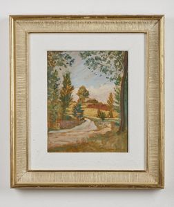 FARINA GUIDO (1896 - 1957) : Paesaggio fluviale con casa  - Asta Asta 367 | ARTE ANTICA E DEL XIX SECOLO Virtuale - Associazione Nazionale - Case d'Asta italiane