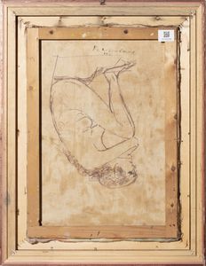 PERUZZI CESARE (1894 - 1995) : Strada di paese  - Asta Asta 367 | ARTE ANTICA E DEL XIX SECOLO Virtuale - Associazione Nazionale - Case d'Asta italiane