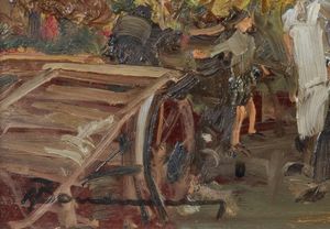 BONANOMI ARTURO (1920 - 2010) : Il mercato  - Asta Asta 367 | ARTE ANTICA E DEL XIX SECOLO Virtuale - Associazione Nazionale - Case d'Asta italiane