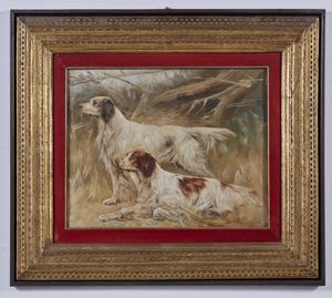 ARTISTA DEL XIX-XX SECOLO : Ritratto di cani  - Asta Asta 367 | ARTE ANTICA E DEL XIX SECOLO Virtuale - Associazione Nazionale - Case d'Asta italiane