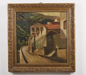 VITTURI ALBANO (1888 - 1968) - Paesaggio con case