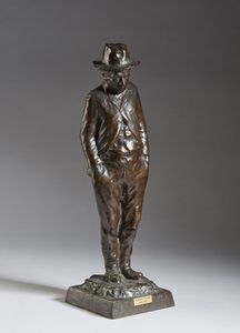 BAJONI EUGENIO (1880 - 1936) : Personaggio maschile  - Asta Asta 367 | ARTE ANTICA E DEL XIX SECOLO Virtuale - Associazione Nazionale - Case d'Asta italiane