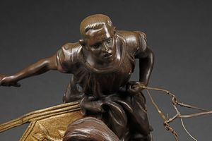 FERRARI GIUSEPPE (1840 - 1905) : Gruppo in bronzo raffigurante una biga romana  - Asta Asta 367 | ARTE ANTICA E DEL XIX SECOLO Virtuale - Associazione Nazionale - Case d'Asta italiane