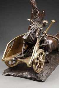FERRARI GIUSEPPE (1840 - 1905) : Gruppo in bronzo raffigurante una biga romana  - Asta Asta 367 | ARTE ANTICA E DEL XIX SECOLO Virtuale - Associazione Nazionale - Case d'Asta italiane