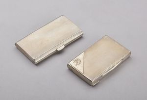 ARGENTIERE DEL XIX-XX SECOLO : Lotto composto da 8 contenitori e portasigarette in argento  - Asta Asta 367 | ARTE ANTICA E DEL XIX SECOLO Virtuale - Associazione Nazionale - Case d'Asta italiane