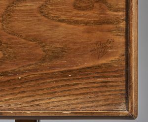 GALLÉ : Tavolo inclinabile in legno, piano intarsiato a motivi vegetali  - Asta Asta 367 | ARTE ANTICA E DEL XIX SECOLO Virtuale - Associazione Nazionale - Case d'Asta italiane