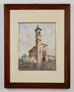 BELTRAME ACHILLE (1871 - 1945) : Monastero  - Asta Asta 367 | ARTE ANTICA E DEL XIX SECOLO Virtuale - Associazione Nazionale - Case d'Asta italiane