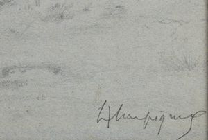 HARPIGNIES HENRI JOSEPH (1819 - 1916) : Paesaggio montano  - Asta Asta 367 | ARTE ANTICA E DEL XIX SECOLO Virtuale - Associazione Nazionale - Case d'Asta italiane