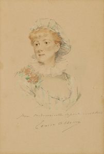 ABBEMA LOUISE (1858 - 1927) - Ritratto di donna