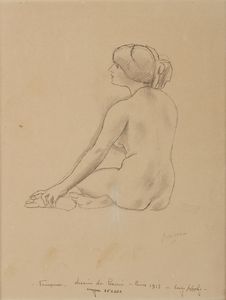PASCIN JULES (1885 - 1930) - Nudo femminile