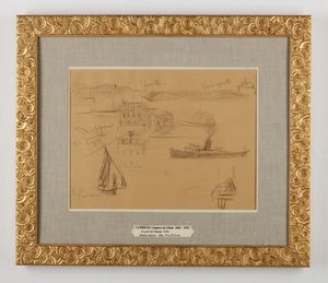 LOISEAU GUSTAVE (1865 - 1935) : Il porto di Dieppe  - Asta Asta 367 | ARTE ANTICA E DEL XIX SECOLO Virtuale - Associazione Nazionale - Case d'Asta italiane