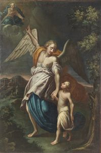 ARTISTA DEL XVII SECOLO - Tobiolo e l'angelo