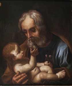 ARTISTA DEL XVII SECOLO - San Giuseppe con Bambino