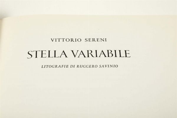 Stella variabile.Milano,Zanella/Upiglio,1979  - Asta Libri Antichi e Rari - Associazione Nazionale - Case d'Asta italiane