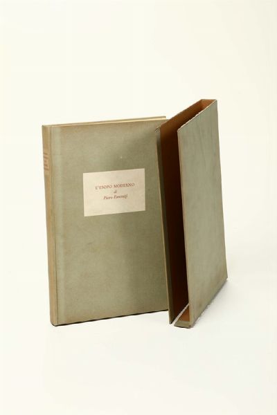 L'Esopo moderno di Pietro Pancrazi, Verona, Marderdteig, 1947  - Asta Libri Antichi e Rari - Associazione Nazionale - Case d'Asta italiane
