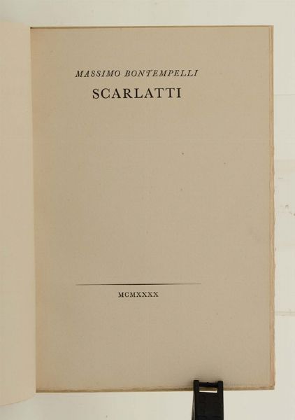 Scarlatti, Verona, Mardersteig, 1940  - Asta Libri Antichi e Rari - Associazione Nazionale - Case d'Asta italiane