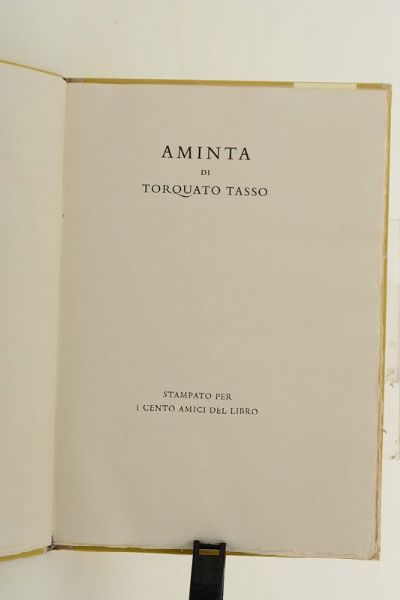 Aminta di Torquato tasso, Verona, Mardesteig, 1939  - Asta Libri Antichi e Rari - Associazione Nazionale - Case d'Asta italiane