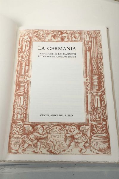La Germania, Milano, Zanella e Upiglio, 1993  - Asta Libri Antichi e Rari - Associazione Nazionale - Case d'Asta italiane