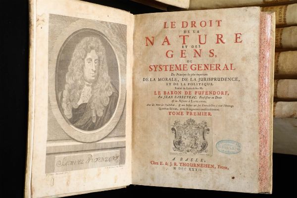 Le droit de la nature..., Basle, Fratelli Thourneisen, 1732, 2 volumi  - Asta Libri Antichi e Rari - Associazione Nazionale - Case d'Asta italiane