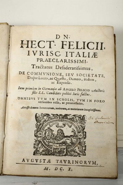 Decisiones rotae Genuae de mercatura..., Venezia, Eredi Zenari, 1606  - Asta Libri Antichi e Rari - Associazione Nazionale - Case d'Asta italiane