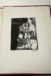 Prove d'artista delle incisione provenienti da libri stampati da Franco Riva  - Asta Libri Antichi e Rari - Associazione Nazionale - Case d'Asta italiane