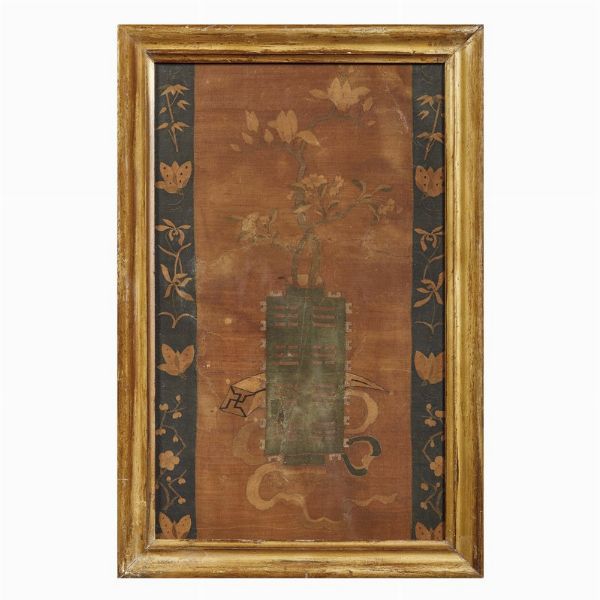 COPPIA DI TESSUTI, CINA, DINASTIA YUAN-MING,   SEC. XIII-XVI  - Asta Arte orientale | 东方艺术   - Associazione Nazionale - Case d'Asta italiane