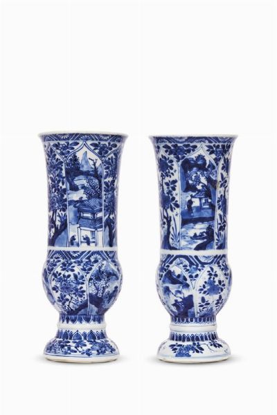 DUE VASI, CINA, DINASTIA QING, SEC. XVIII  - Asta Arte orientale | 东方艺术   - Associazione Nazionale - Case d'Asta italiane