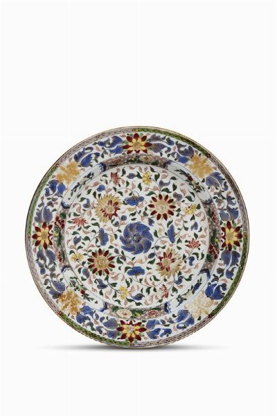 PIATTO, CINA, DINASTIA QING, SEC. XVIII  - Asta Arte orientale | 东方艺术   - Associazione Nazionale - Case d'Asta italiane
