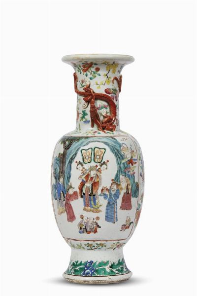 VASO, CINA, DINASTIA QING, SEC. XIX  - Asta Arte orientale | 东方艺术   - Associazione Nazionale - Case d'Asta italiane