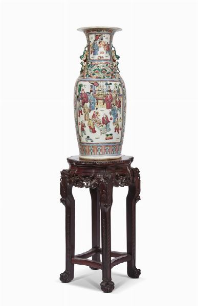 VASO, CINA, DINASTIA QING, SEC. XIX  - Asta Arte orientale | 东方艺术   - Associazione Nazionale - Case d'Asta italiane