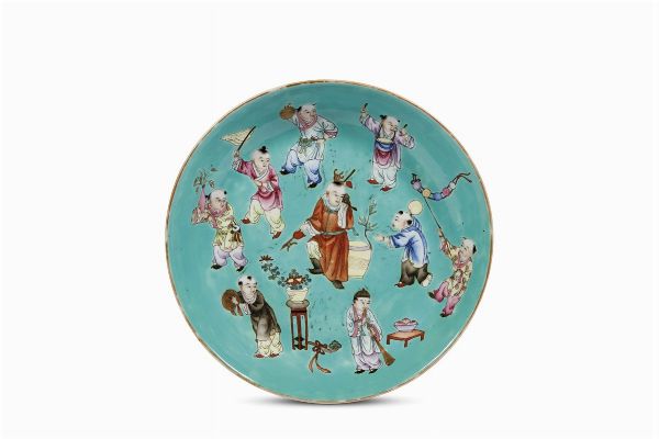 PIATTO, CINA,   PERIODO REPUBBLICA, 1912-1949  - Asta Arte orientale | 东方艺术   - Associazione Nazionale - Case d'Asta italiane