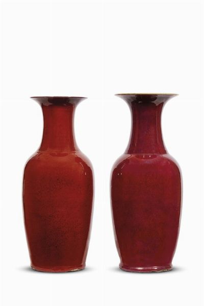 DUE VASI, CINA, DINASTIA QING, SEC.   XIX  - Asta Arte orientale | 东方艺术   - Associazione Nazionale - Case d'Asta italiane