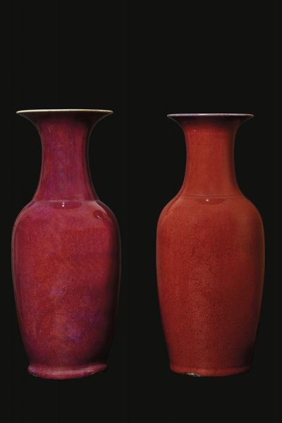 DUE VASI, CINA, DINASTIA QING, SEC.   XIX  - Asta Arte orientale | 东方艺术   - Associazione Nazionale - Case d'Asta italiane