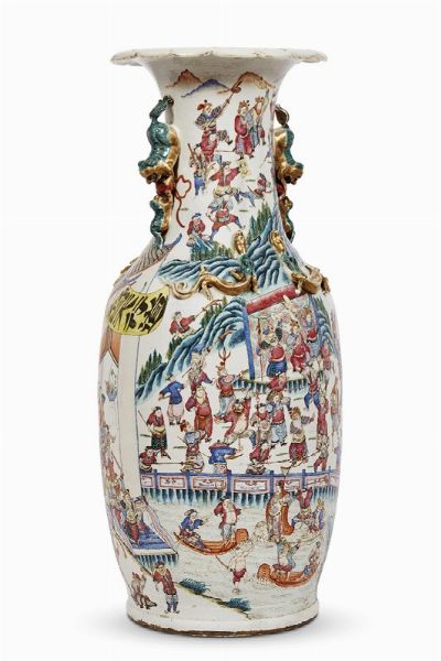 VASO, CINA, DINASTIA QING, SEC. XIX  - Asta Arte orientale | 东方艺术   - Associazione Nazionale - Case d'Asta italiane