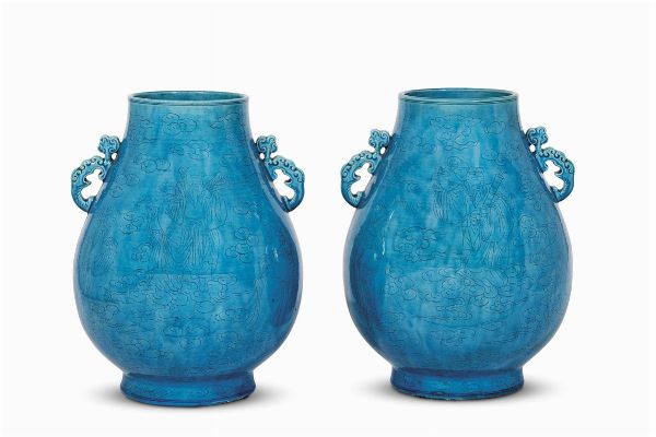 COPPIA DI VASI, CINA, TARDA DINASTIA QING, SEC. XIX-XX  - Asta Arte orientale | 东方艺术   - Associazione Nazionale - Case d'Asta italiane